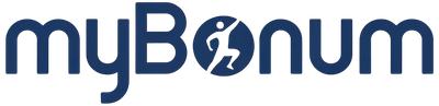 MyBonum wordmark in dark blue.